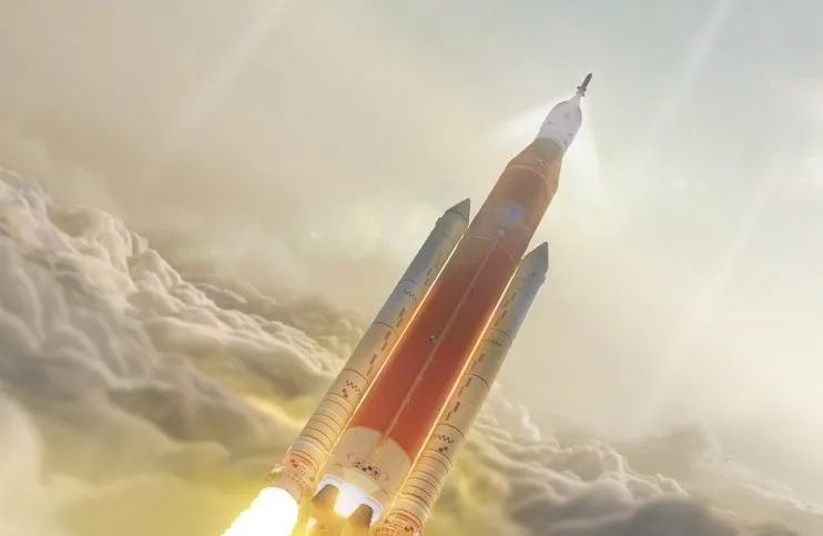 An artist's impression of NASA's Space Launch System, which may eventually take humans to Mars. Credit: NASA/MSFC