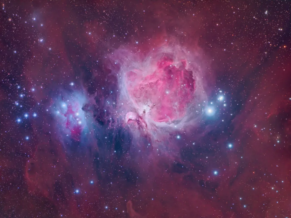 The Orion Nebula Alberto Ibanez, Barcelona, 27 – 30 December 2018 2 – 10 January 2019. Equipment: QHYCCD 163M camera, Borg 101ED f/4 refractor, Sky-Watcher HEQ5 mount.