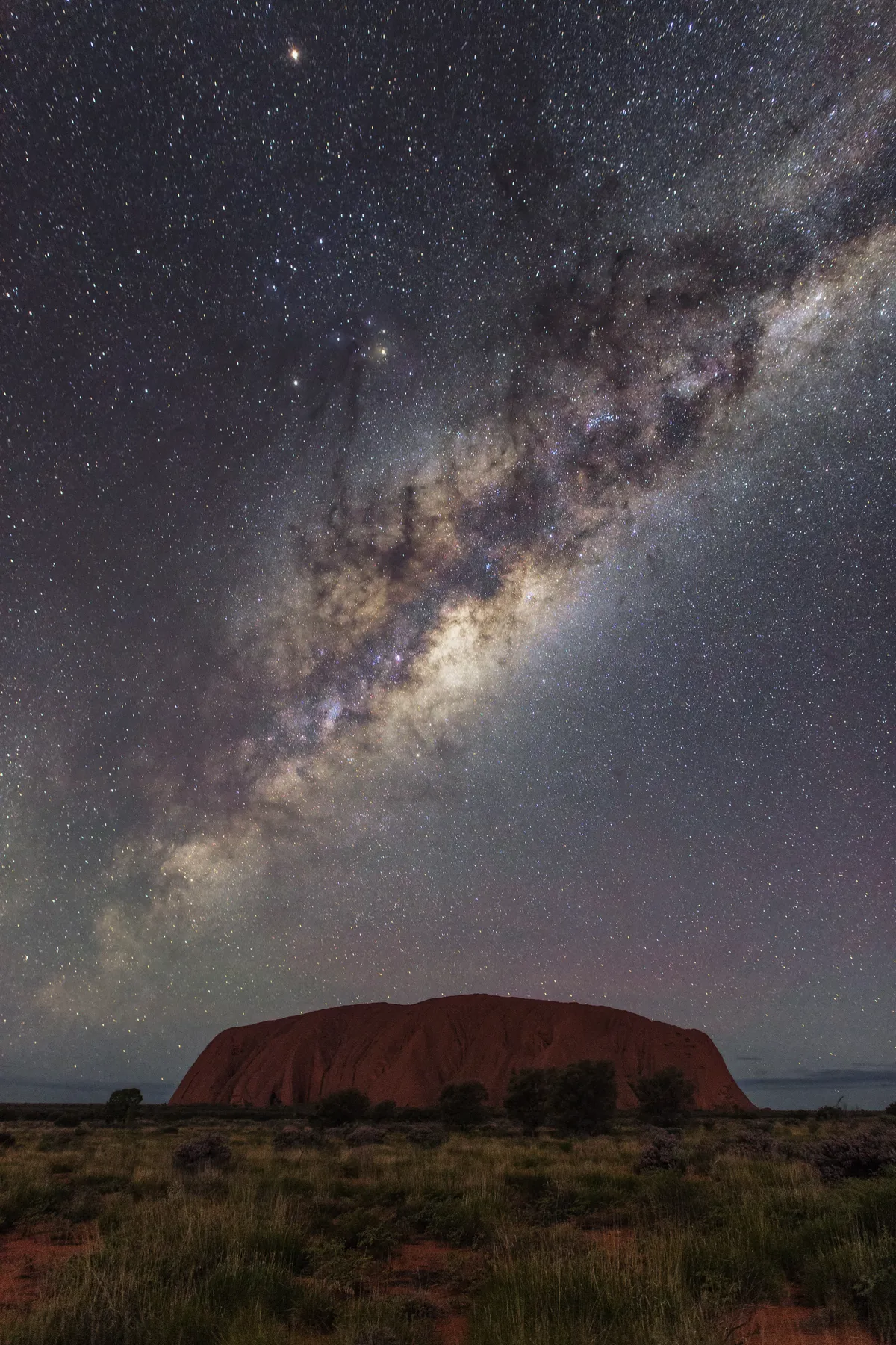Uluru under the Milky WayToi Wu Yip, Uluru, Northern Territory, Australia, 7 July 2016.Equipment: Canon EOS 6D camera, 20mm lens. (IIAPY 2017 cateogry: Best Newcomer).