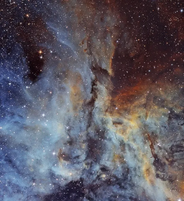 Carina Nebula CloudsDiego Colonnello, Melbourne, Australia, 30 December 2017.Equipment: ZWO ASI 1600 mm Cool camera, Sidereal Trading Mod 10-inch f/4 Newtonian. (IIAPY 2018 category: Stars & Nebulae)