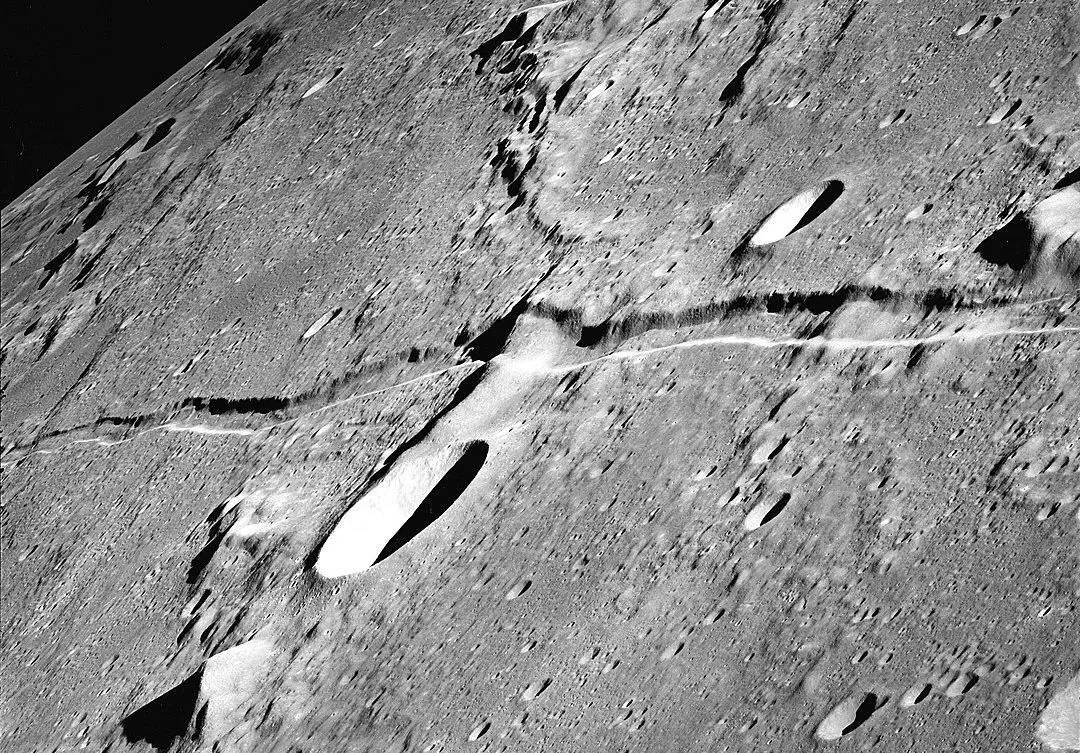 Rima Ariadaeus, photographed during Apollo 10. Credit: NASA