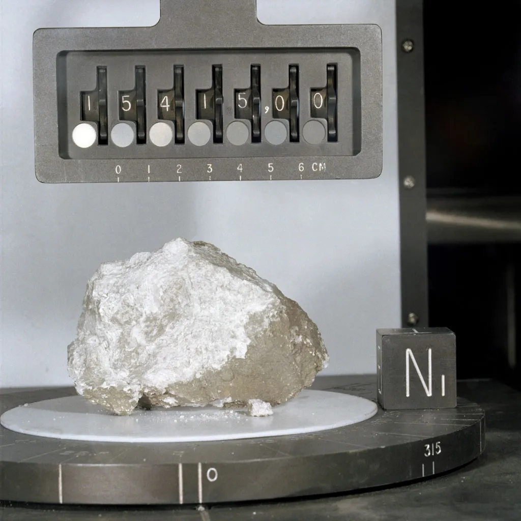A lunar sample captured during Apollo 15 that was nicknamed the Genesis Rock. The rock was actually a piece of the Moon’s primordial crust and was returned to Earth for examination. Credit: NASA
