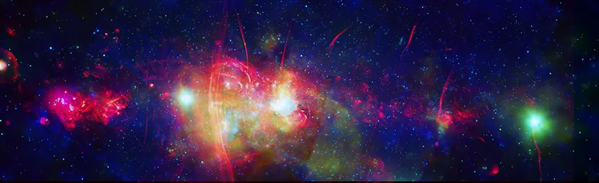 Sagittarius A black hole. Credit: X-Ray: NASA/CXC/UMass/D.Wang et al.; Radio: SARAO/MeerKAT