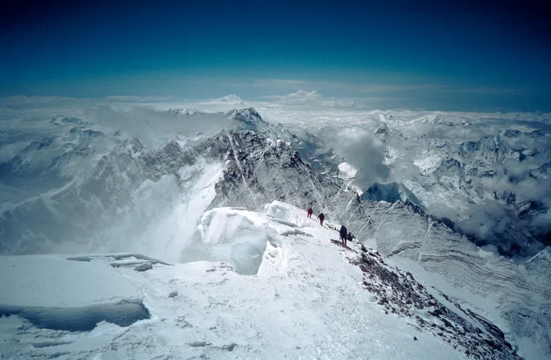 Mount Everest is 8.8km high. How does it compare to mountains on the Moon? Credit: David Keaton / Getty Images