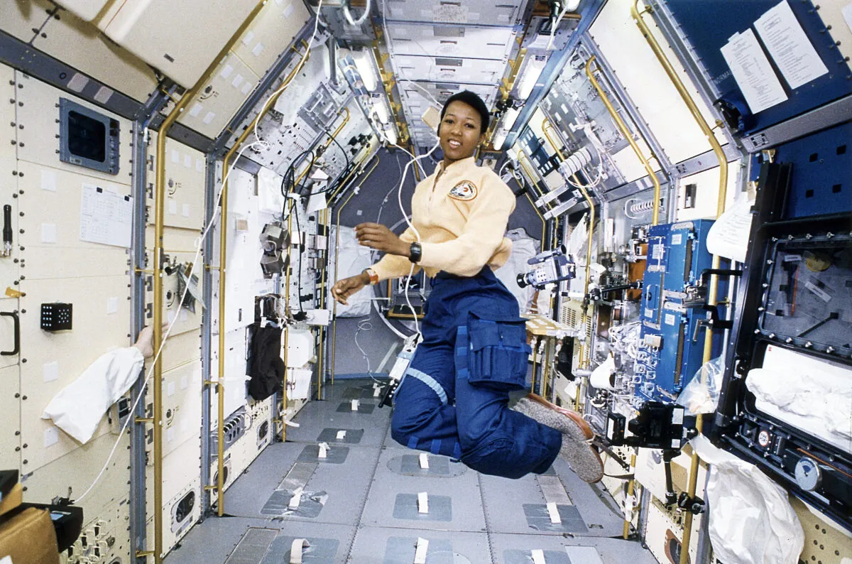 Astronaut Mae Jemison became the first African American woman in space during mission STS-47, September 1992. Credit: NASA