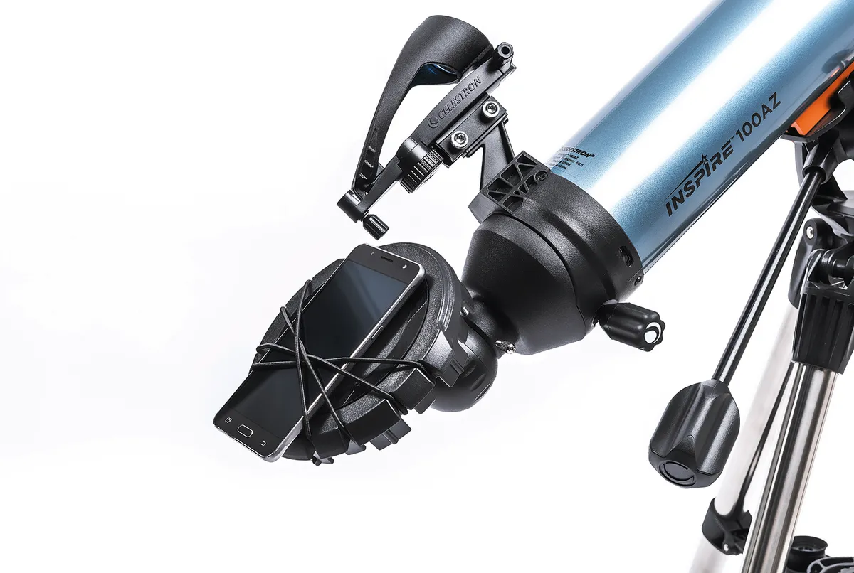 Celestron Inspire 100AZ Refractor. On our list of the best telescopes for beginners because it is a classic first telescope.
