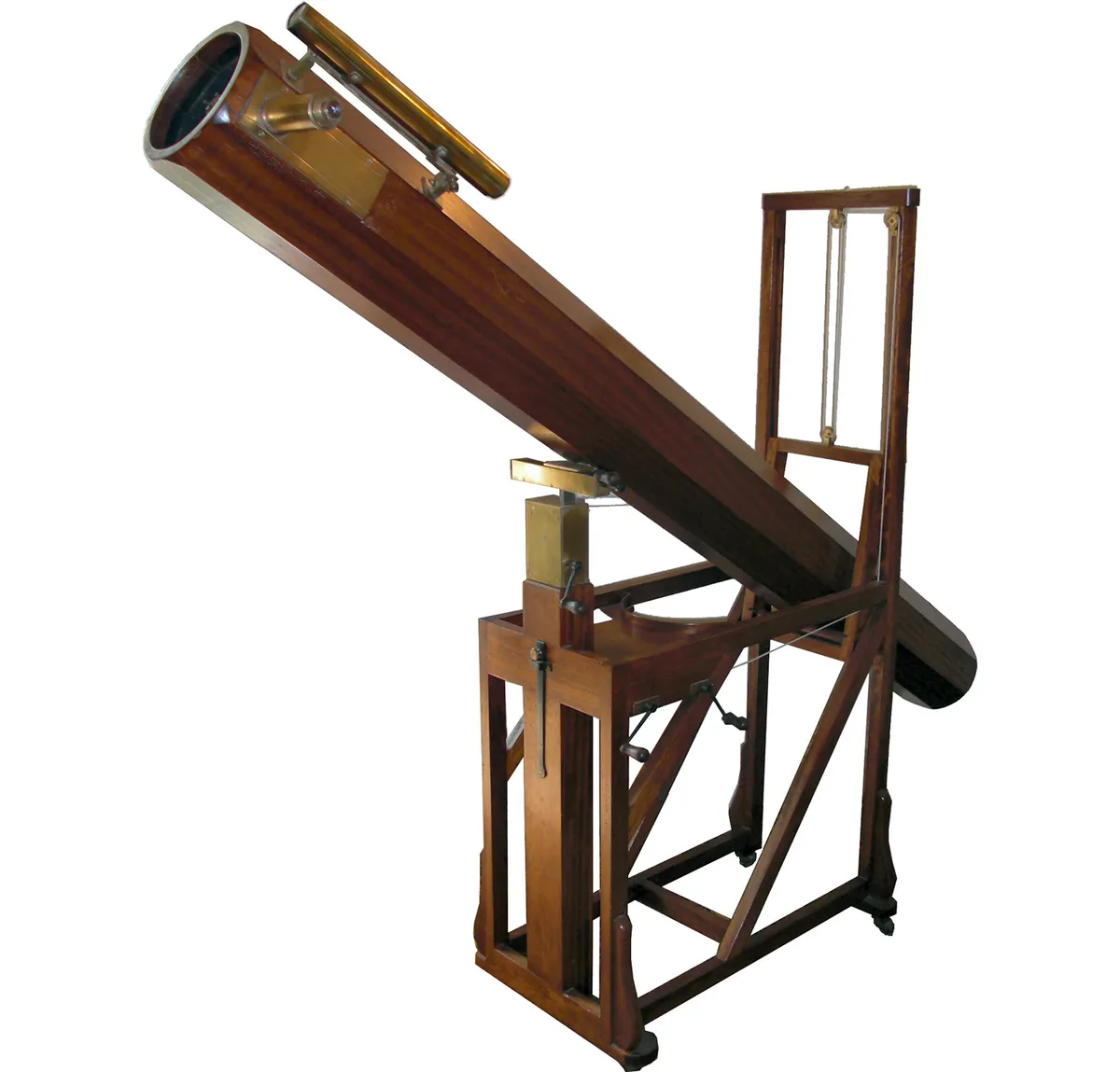 A replica of the telescope with which Herschel discovered Uranus, on display at the Herschel Museum of Astronomy in Bath, UK. Credit: Mike Young (https://en.wikipedia.org/wiki/William_Herschel)