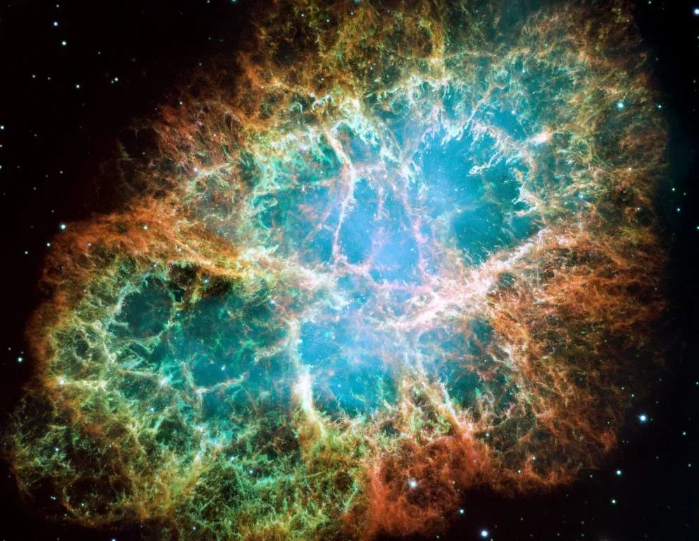 The Crab Nebula. Credit: NASA, ESA, J Hester, A Loll.