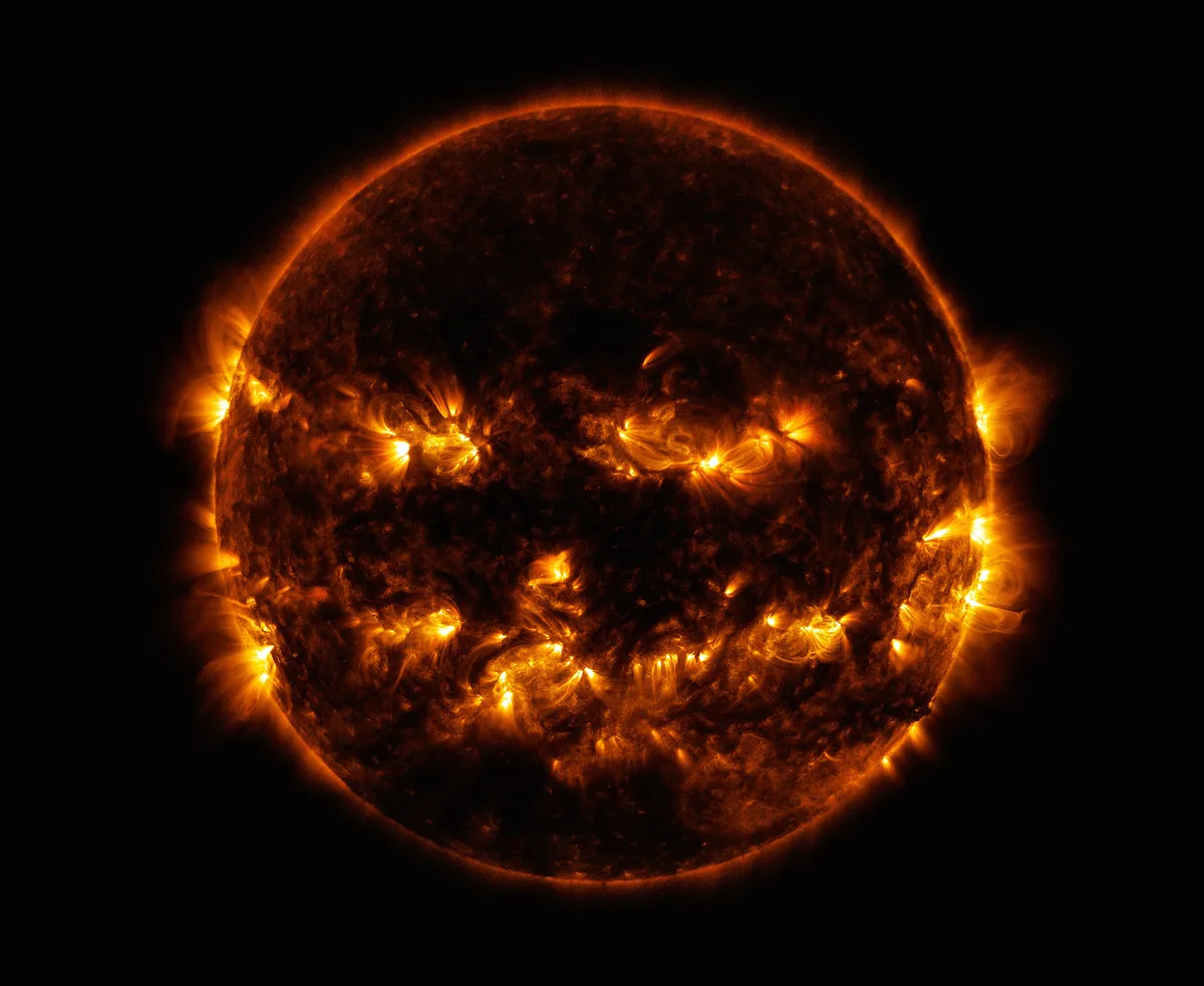 NASA captures a Halloween Sun. Credit NASA/SDO
