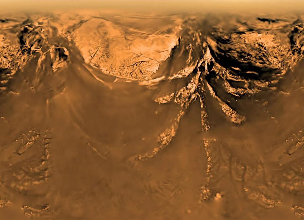 A view of Saturn's moon Titan captured by the Huygens probe in 2005. Credit: NASA/JPL-Caltech