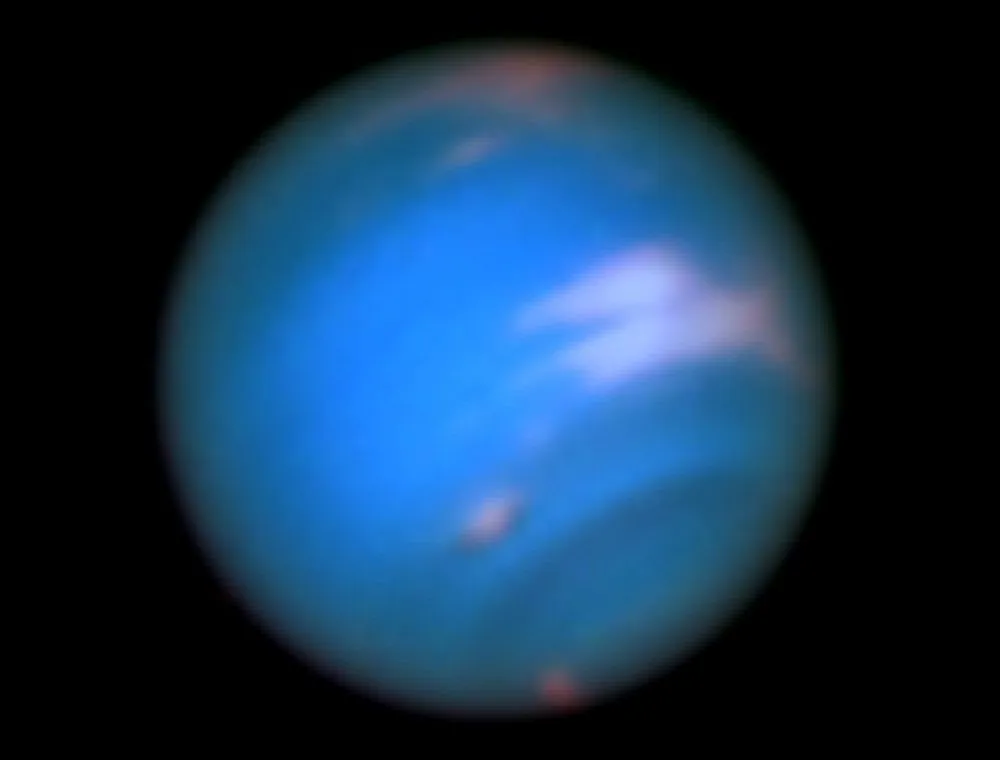Hubble image of Neptune