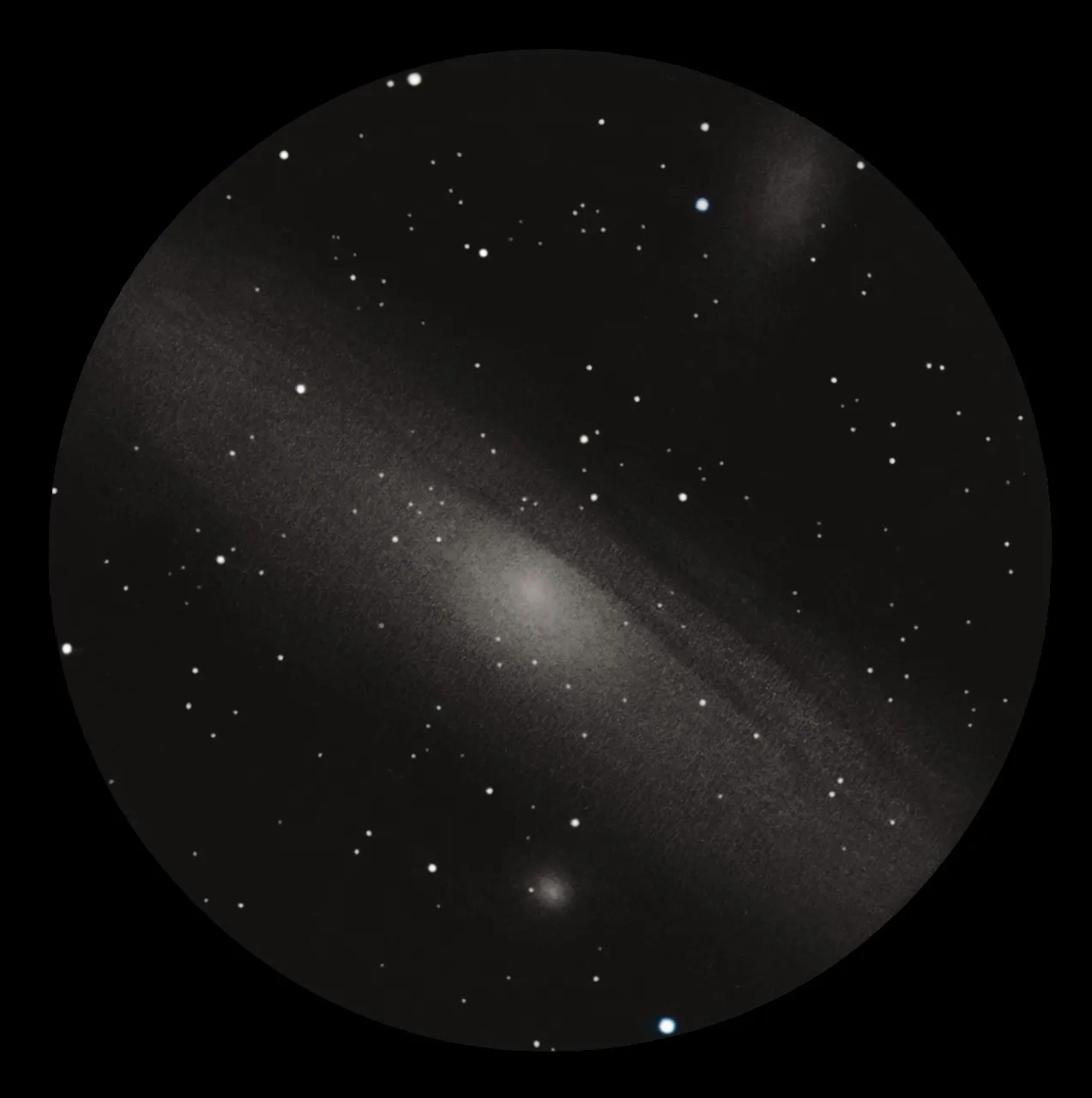 The Andromeda Galaxy In The Winter