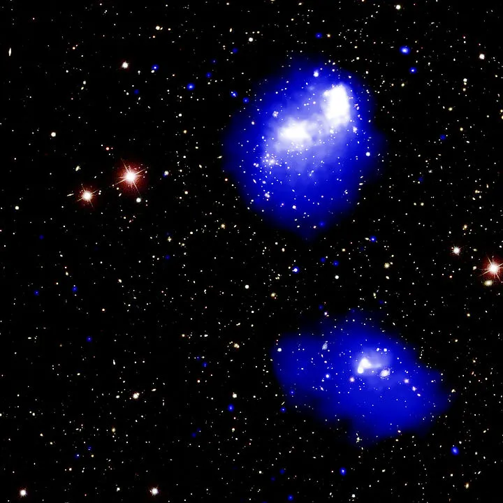 Four-galaxy collision Chandra X-ray Observatory, 24 October 2019 Credit: X-ray: NASA/CXC/SAO/G.Schellenberger et al.; Optical:SDSS