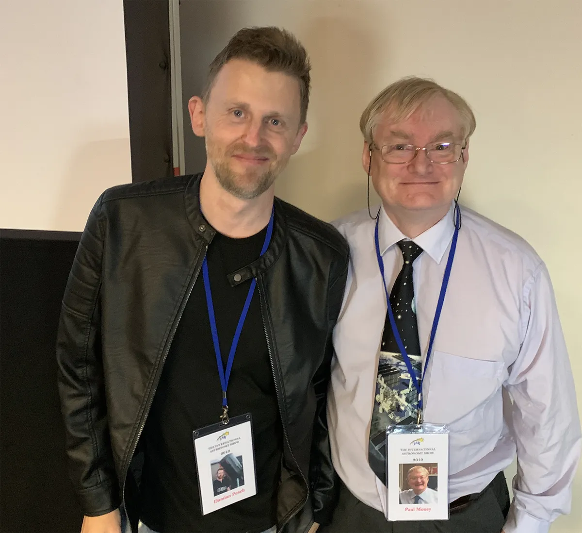 Paul pictured with astrophotographer Damian Peach