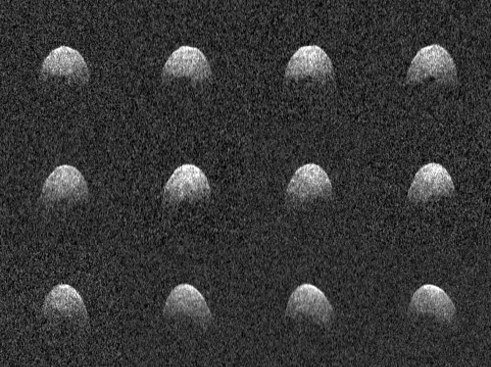 Radar images of Asteroid 3200 Phaethon generated by astronomers at the National Science Foundation’s Arecibo Observatory on Dec. 17, 2017. Credits: Arecibo Observatory/NASA/NSF