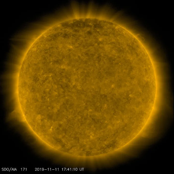 Mercury transit SOLAR DYNAMICS OBSERVATORY, 11 NOVEMBER 2019 Credit: NASA/SDO and the AIA, EVE, and HMI science teams