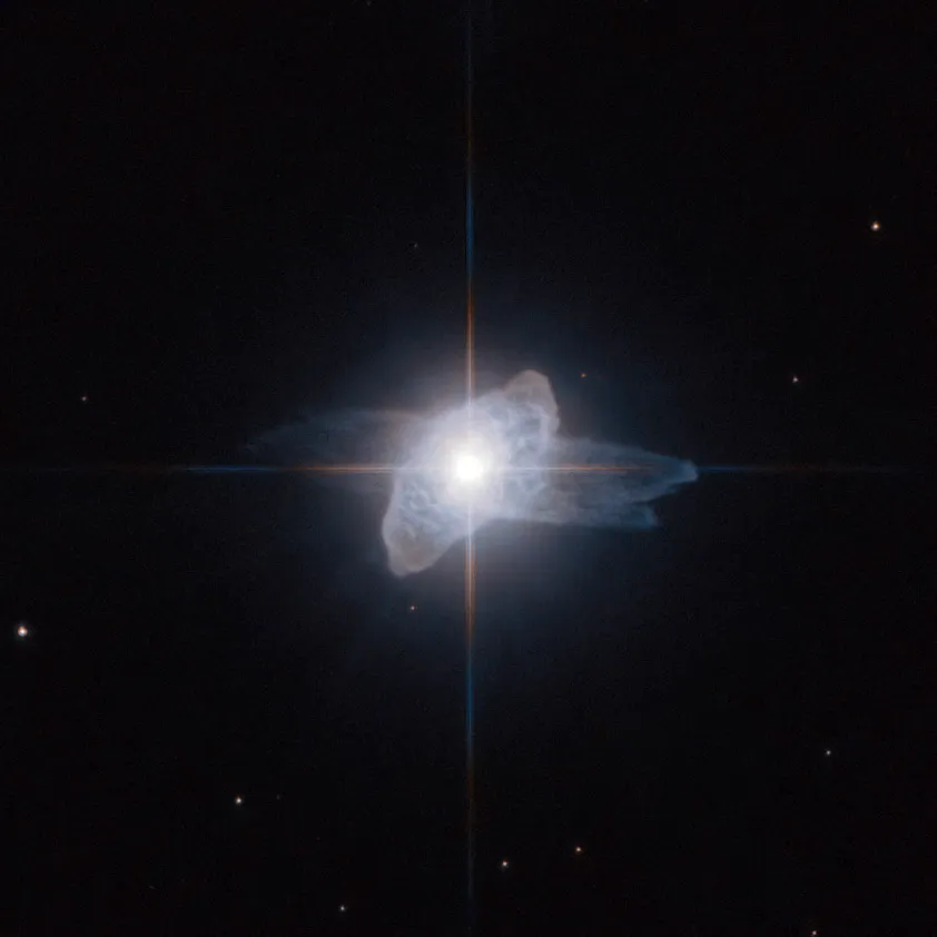 IRAS 19475 3119 12 July 2010. Hubble captures a brief but beautiful phase late in the life of a star as it starts to shed its atmosphere into space. Credit: ESA/Hubble and NASA