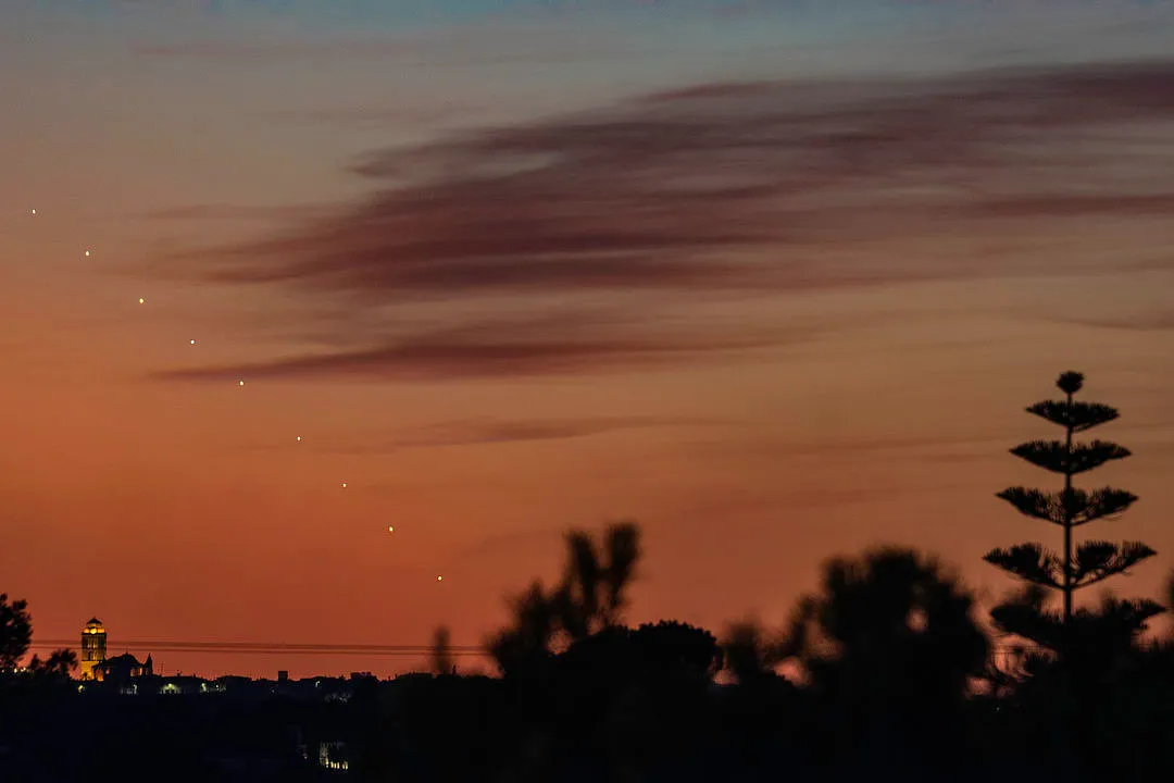 Venus at sunset Darshna Ladva, Mallorca, 16 October 2019. Equipment: Nikon D5500 DSLR, Altair 60EDF doublet refractor, Sky-Watcher Star Adventurer