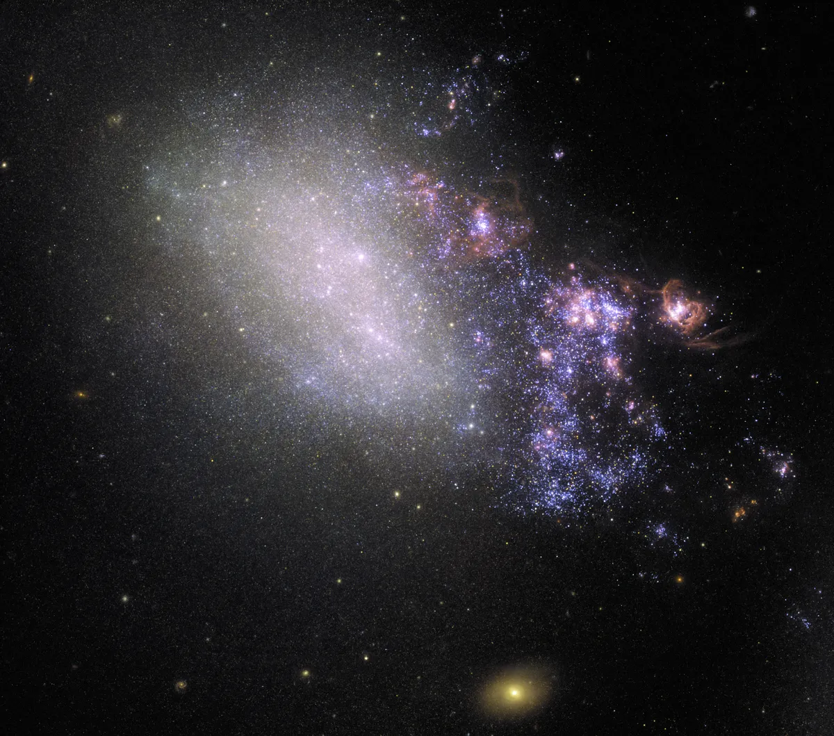 Irregular Galaxy NGC 4485, as seen by the Hubble Space Telescope, 16 May 2019.