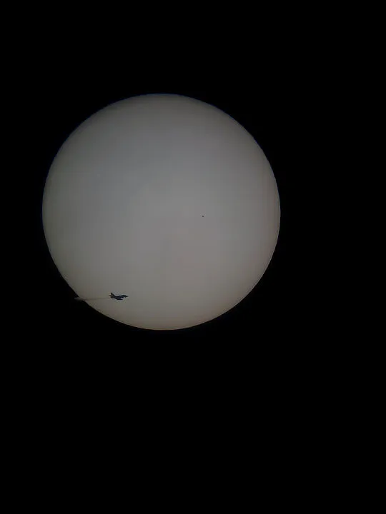 Mercury transit Neil Allen, Norwich, 11 November 2019. Equipment: iPhone 8, Sky-Watcher Equinox 80 apo refractor, TS Optics solar prism