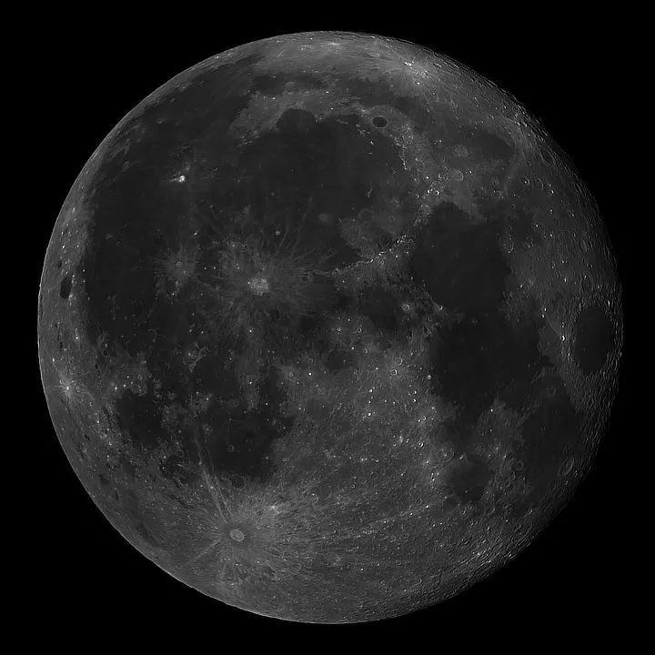 The Moon Pete Strange, Bournemouth, 15 October 2019. Equipment: ZWO ASI 385MC camera, Sky-Watcher 130/900 Newtonian