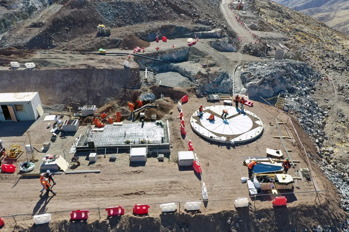 Construction of the Giant Magellan Telescope is underway. Credit: GMTO Corporation