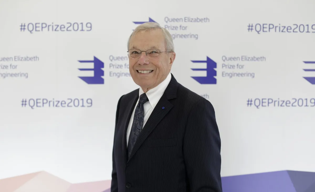 Dr Brad Parkinson pictured at the Queen Elizabeth Prize for Engineering 2019 award ceremony.