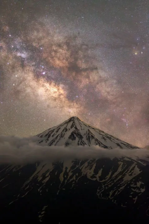 04 - Mount Damavand and the Milky Way Majid Ghohroodi, Iran, 8 June 2018 Equipment: Canon EOS 6D DSLR camera