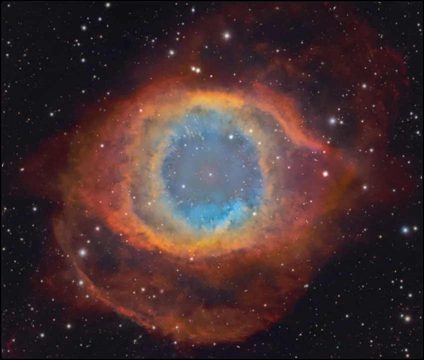 10 - The Helix Nebula Kfir Simon, Israel, June and July 2019 Equipment: FLI ProLine 16803 CCD camera
