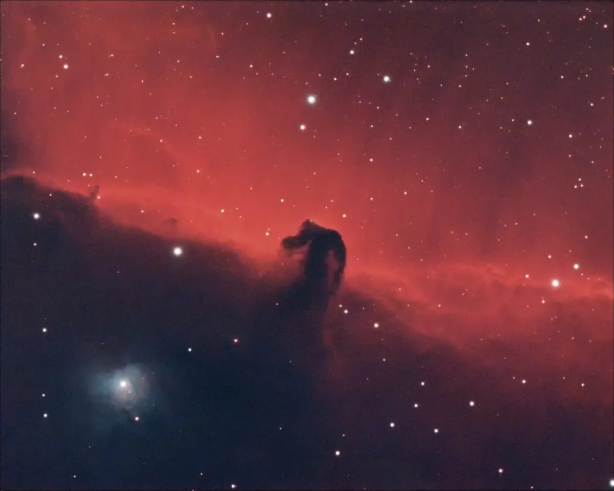 The Horsehead Nebula, captured using the STC Astro Duo Narrowband 2-inch filter. Credit: Tim Jardine