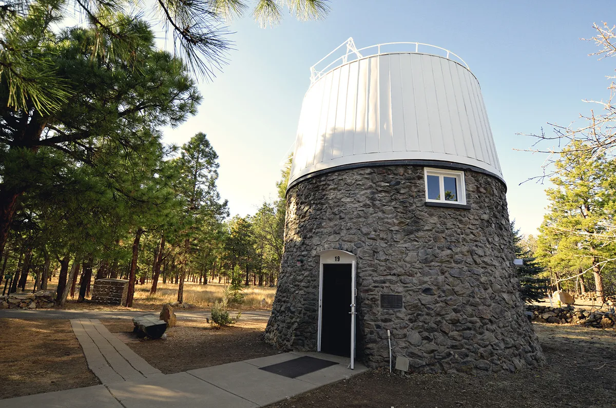 The refurbished Pluto Dome at Flagstaff Observatory. Credit: Credit: Lowell Observatory Archives
