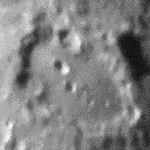 Image showing seeing on a crater at the moon