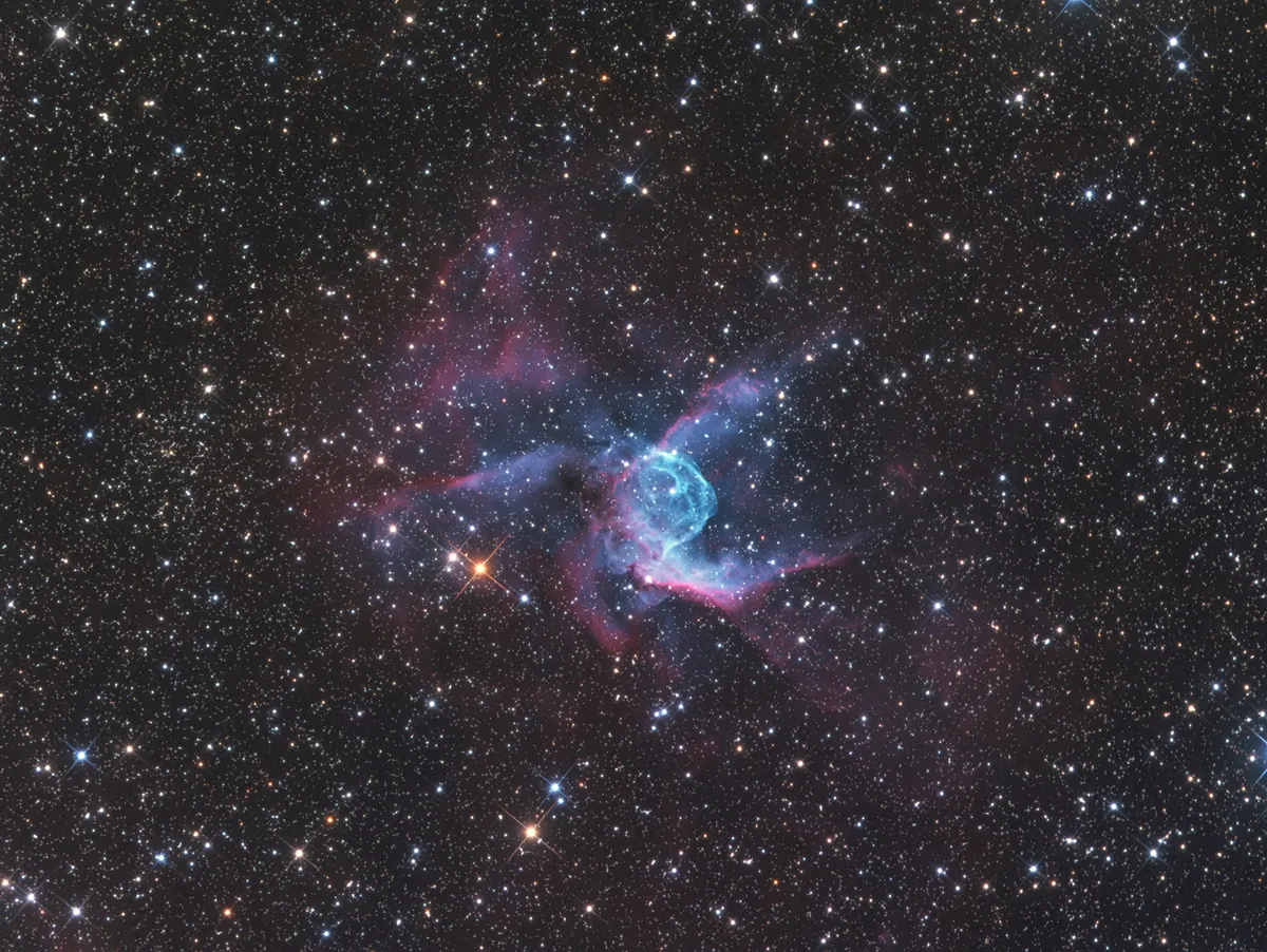 Thor’s Helmet: NGC 2359 gets its nickname from its distinctive nebula bubble. Credit: Gerald Rhemann/CCDGuide.com