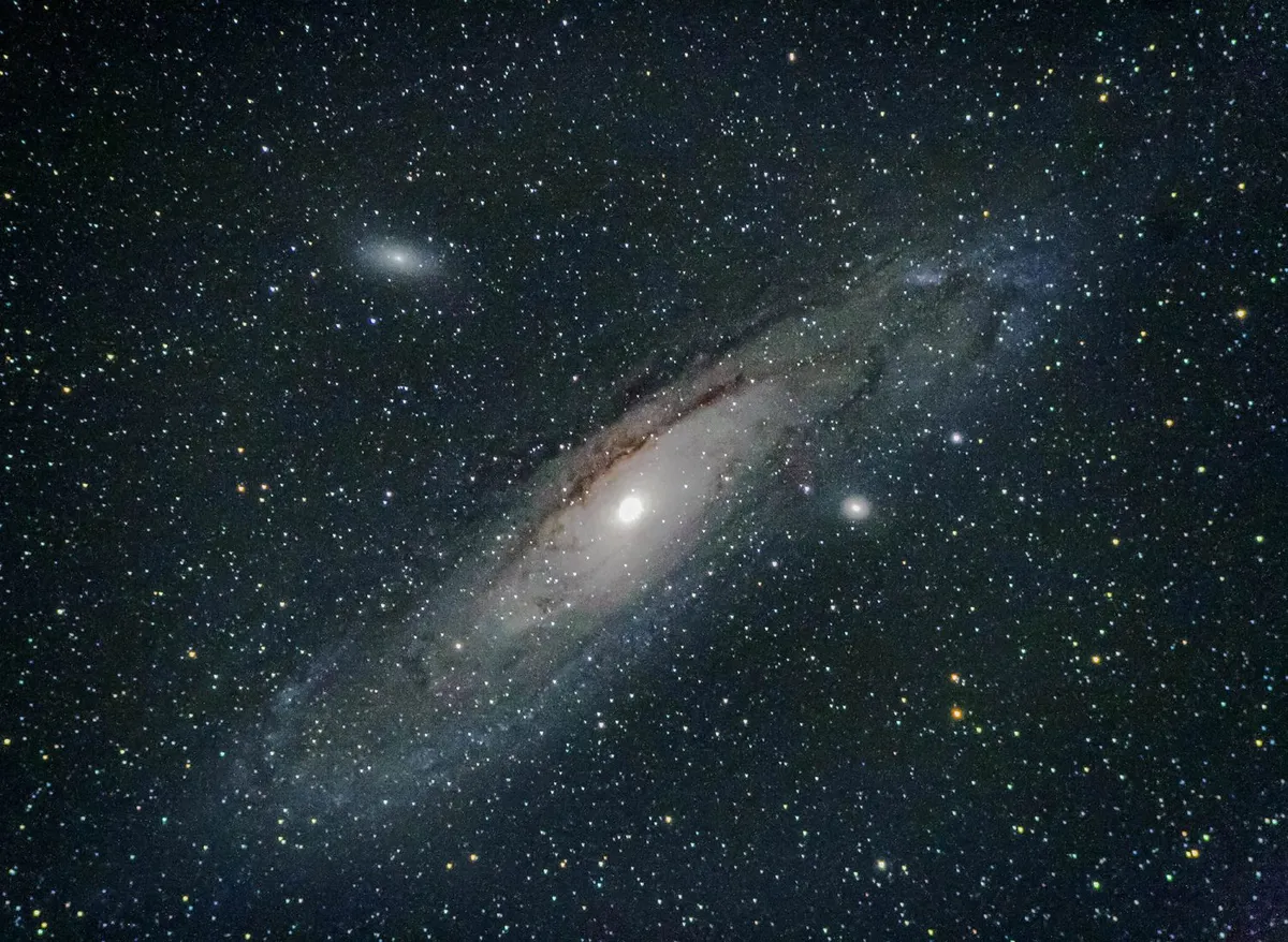 The Andromeda Galaxy, captured from the Brecon Beacons. Credit: Martin Griffiths