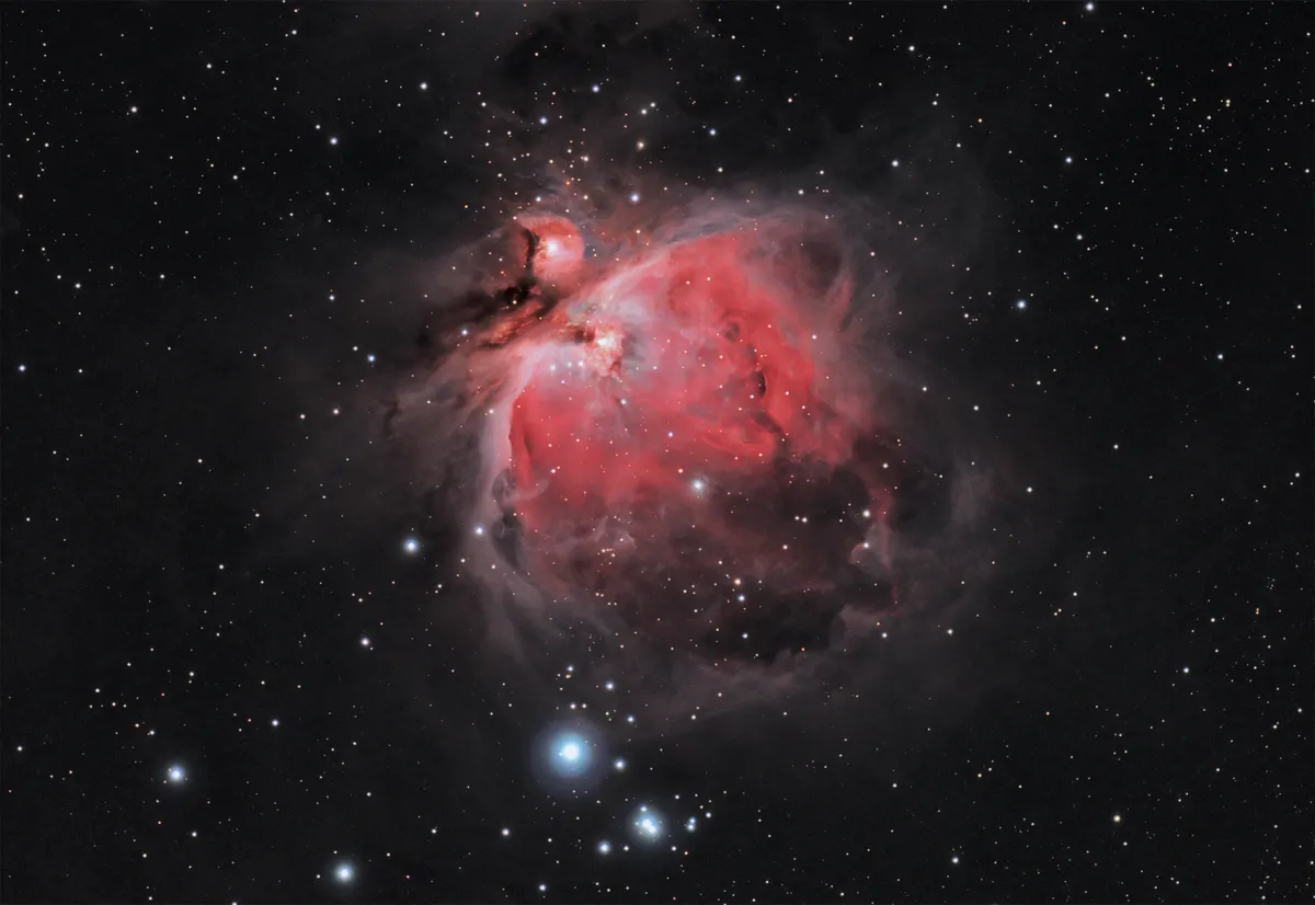 Perhaps the most studied star-forming region in the sky, the Orion Nebula is an easy first target within Orion. Credit: iStock