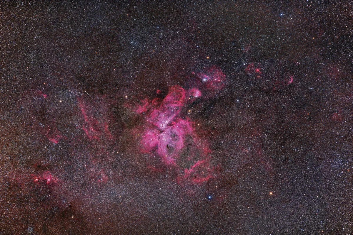 Eta Carina Nebula. Credit: Johannes Schedler, CCDGuide.com