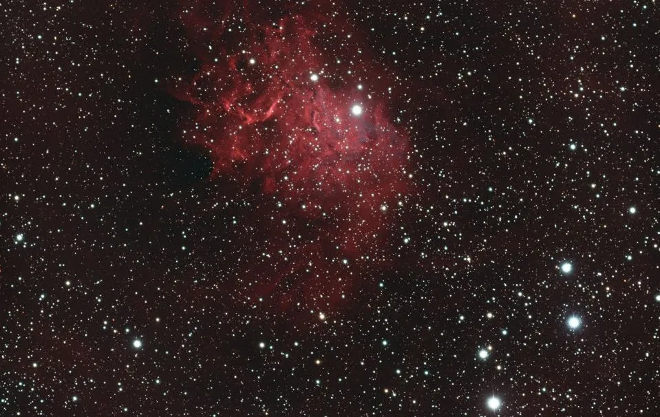 Flaming Star Nebula Michael Caller, South Croydon, Surrey, 17/18 January 2020