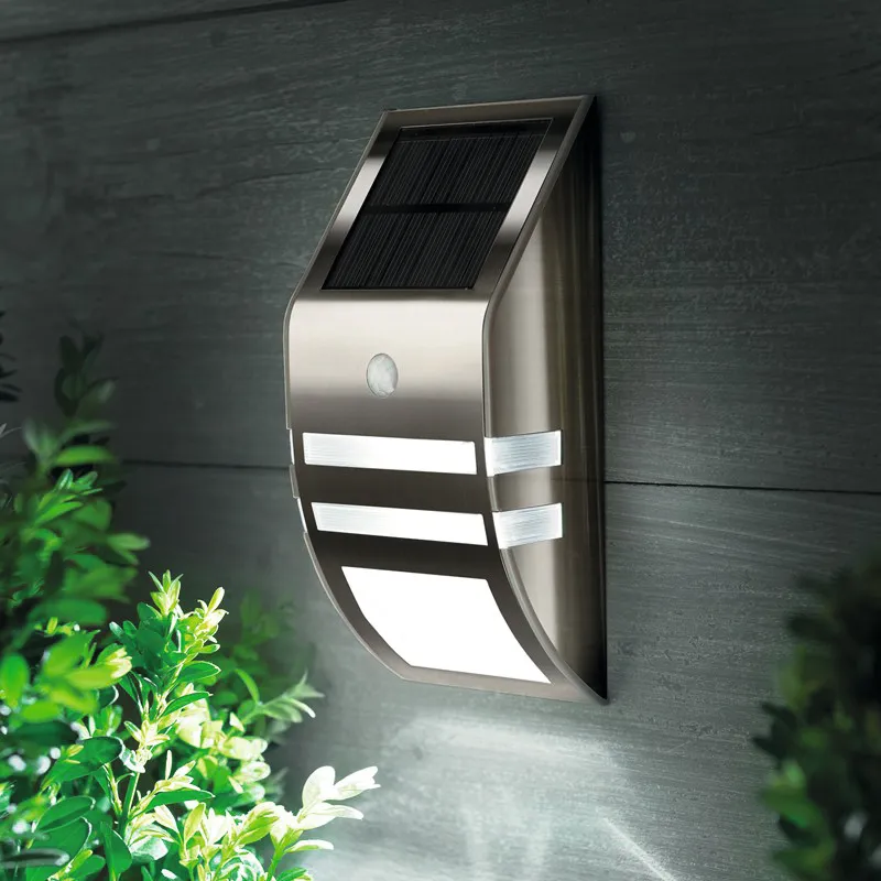 LED Solar Flush Wall Light with PIR Sensor