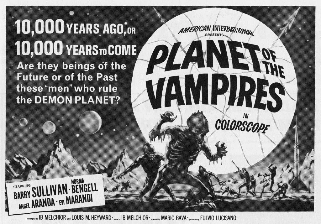 Mario Bava's Planet of the Vampires is one of the most influential horror movies set in space. Photo by FilmPublicityArchive/United Archives via Getty Images