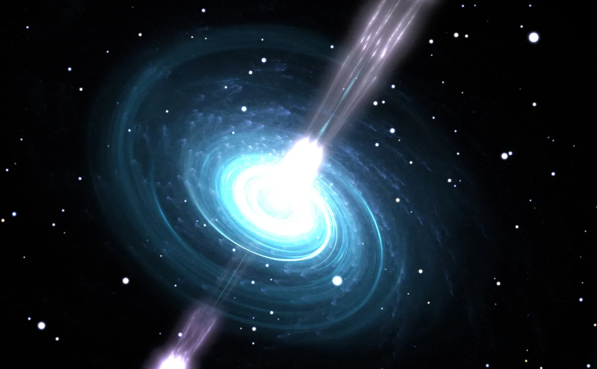 An artist's impression of a rotating neutron star, known as a pulsar. Credit Pitris / Getty Images