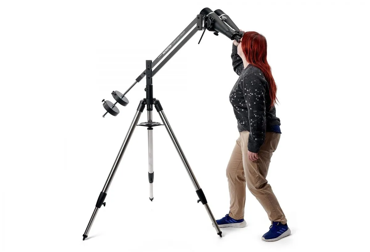 Orion Monster Parallelogram mount, GiantView 25x100 binoculars