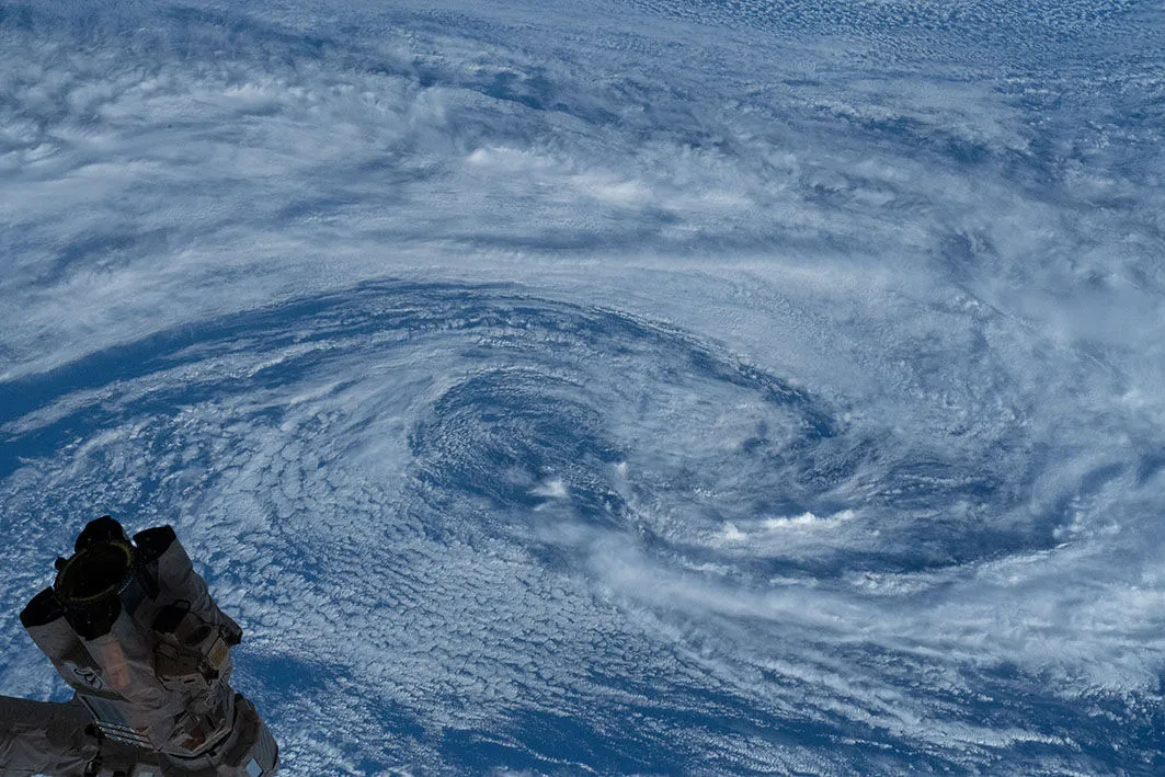 Typhoon from space ISS, 13 May 2020. Credit: NASA