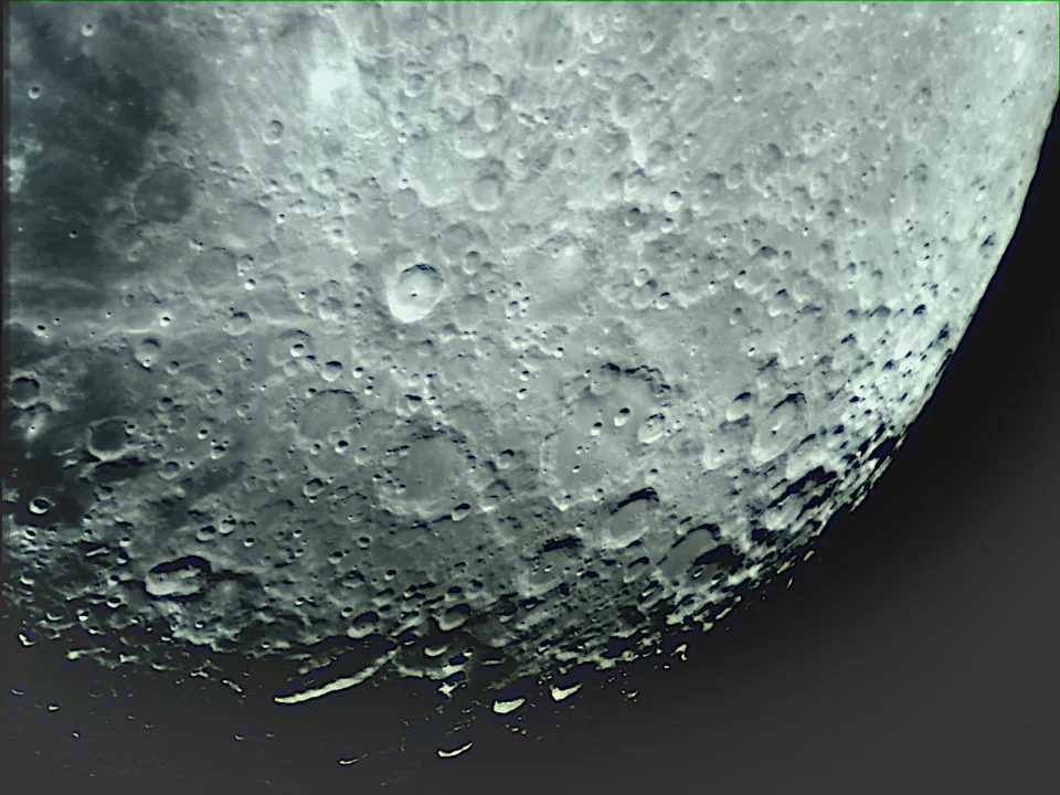 Tycho and Clavius NeilBarnes, Stourbridge, 4 April 2020. Equipment: GT-Vision GXCAM EYE5 camera, Altair Starwave Ascent 102ED f/7 refractor, Sky-Watcher HEQ5 Pro mount