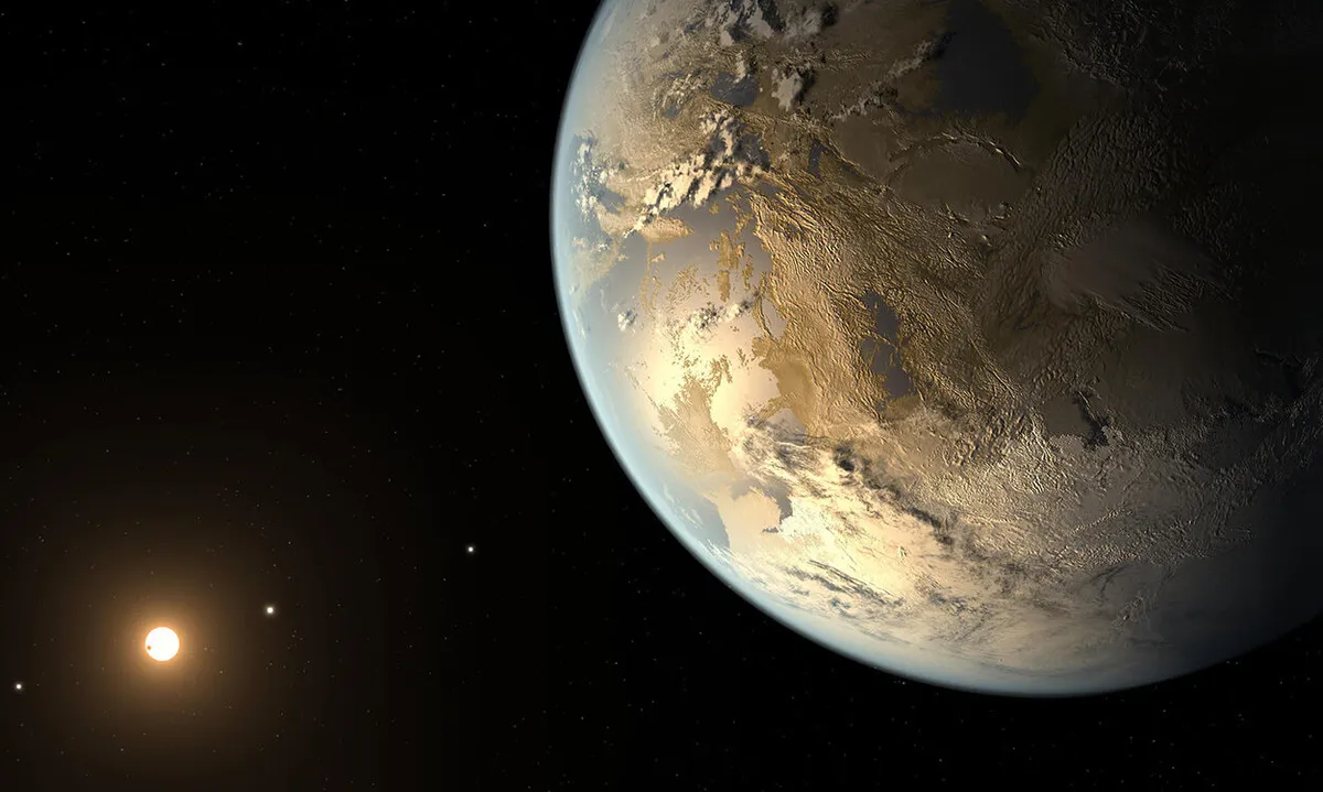 An artist's impression of Earth-like exoplanet Kepler-186f. Credit: NASA