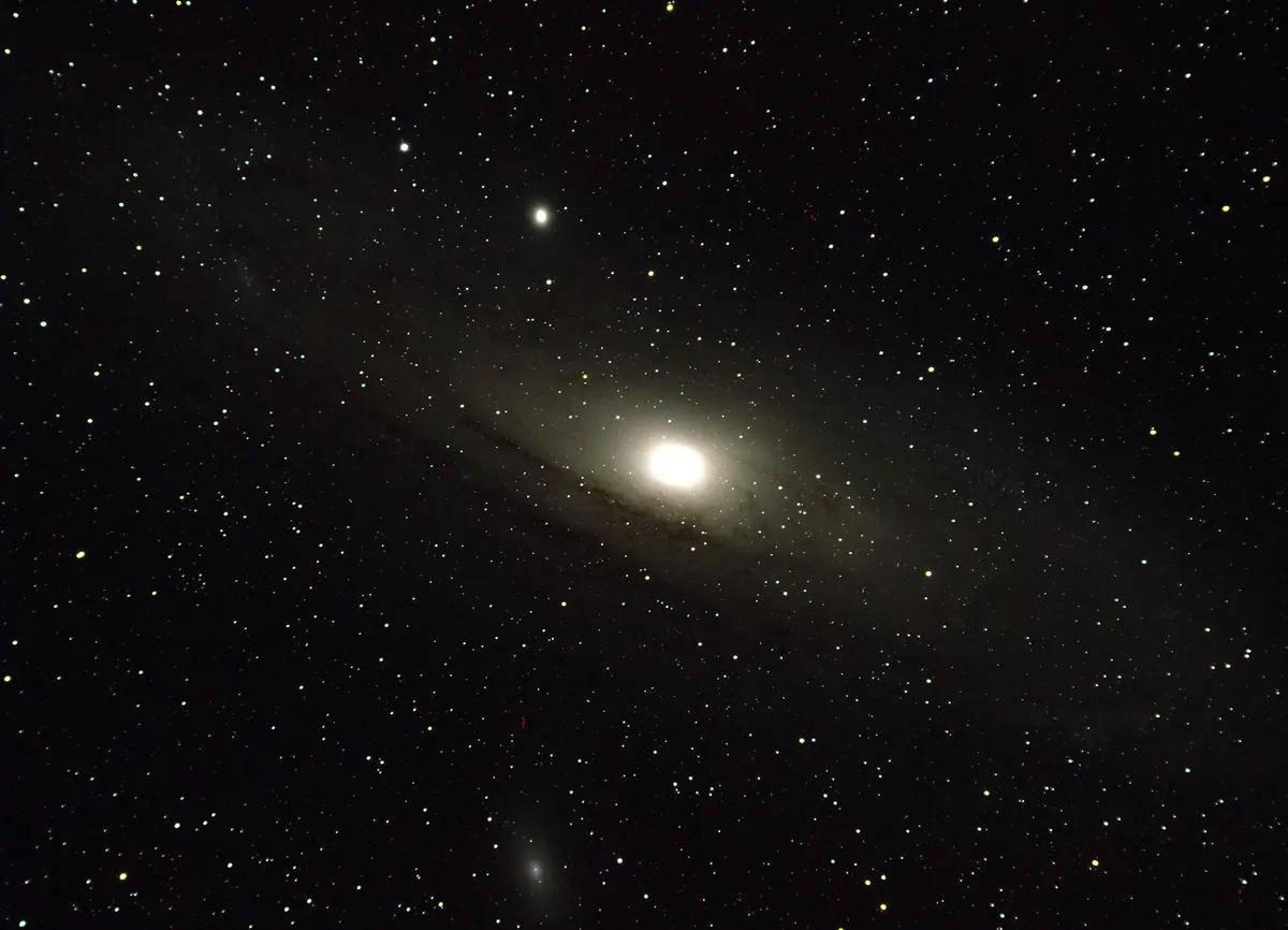 M31 now shows greater colour detail, with a natural background. Credit: Charlotte Daniels