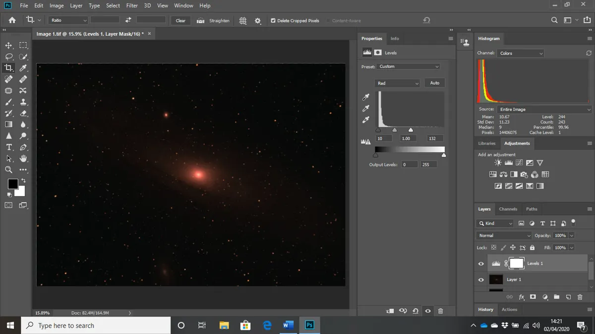 Processing Andromeda Galaxy 03