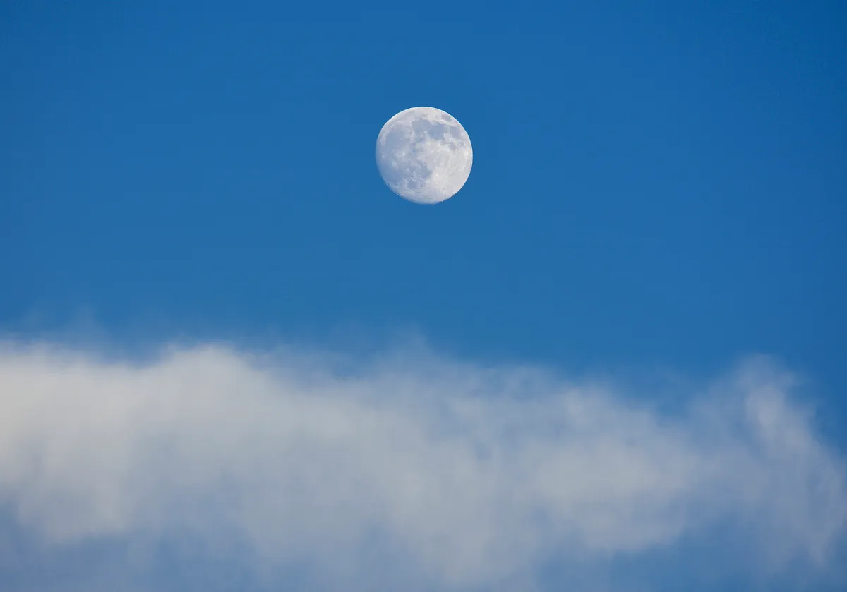 Why does the Moon sometimes appear during the day? Credit: Dermot Conlan / Getty Images