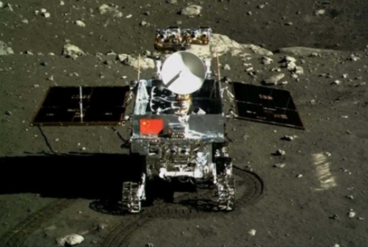 Cina's Chang'e 3 lander touched down on the lunar surface in December 2014.