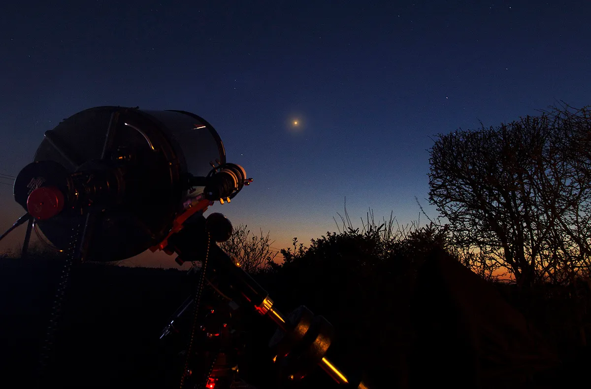 Mars at opposition can be a wonderful sight, even with the naked eye. But through a telescope you'll see so much more. Credit: Pete Lawrence