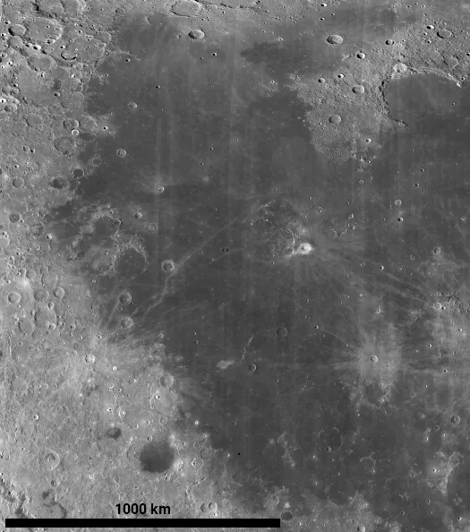Oceanus Procellarum. Credit: NASA / Lunar Reconnaissance Orbiter